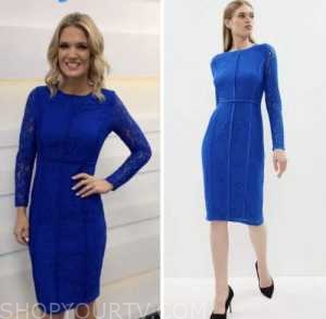 Good Morning Britain: September 2022 Charlotte Hawkins's Blue Lace ...