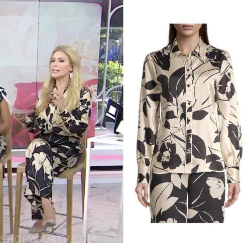 The Today Show: September 2022 Jill Martin's Black and Beige Floral ...