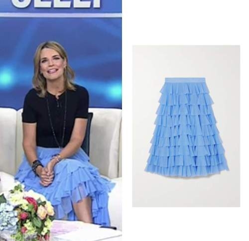 The Today Show: September 2022 Savannah Guthrie's Blue Tulle