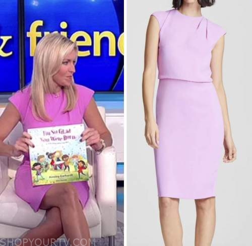 Fox and Friends: September 2022 Ainsley Earhardt's Purple Pink Drape ...