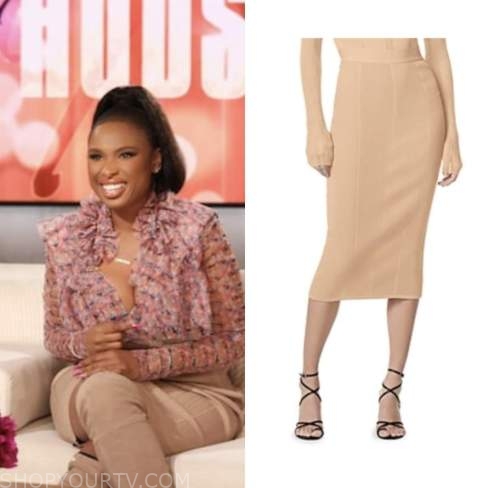 The Jennifer Hudson Show: September 2022 Jennifer Hudson's Beige Knit ...