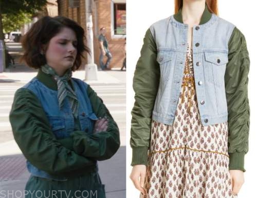 Law and Order: Season 22 Episode 1 Jet's Denim & Green Sleeve Bomber ...