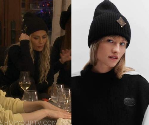 Louis Vuitton Louise Hoop GM Earrings worn by Caroline Stanbury as seen in  The Real Housewives of Dubai (S01E11)