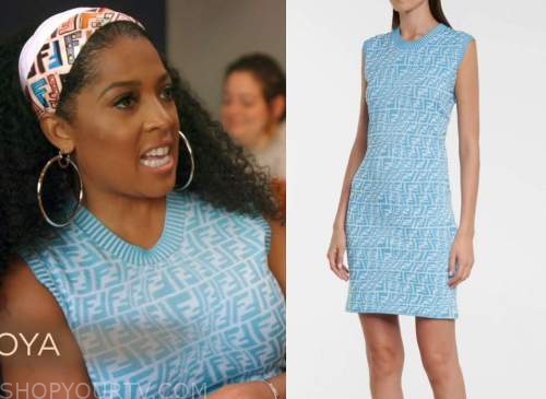 Married to Medicine: Season 9 Episode 11 Toya's White & Blue Fendi Logo ...