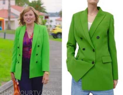 My Life is Murder: Season 3 Episode 4 Alexa's Green Blazer | Fashion ...