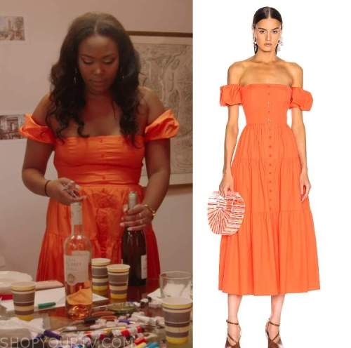 Real Girlfriends in Paris: Season 1 Episode 3 Adja's Orange Dress ...