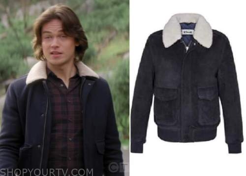 La Brea: Season 2 Episode 1 Josh's Navy Sherpa Jacket | Shop Your TV