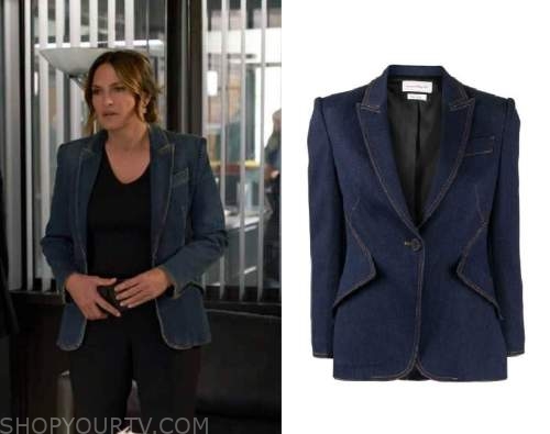 Law and Order: Season 22 Episode 1 Olivia's Denim Blazer | Shop Your TV