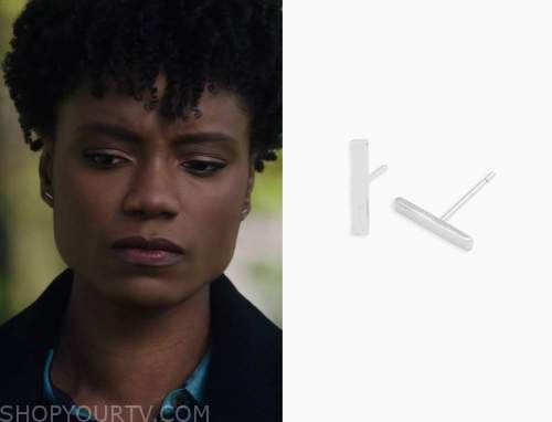 FBI: Season 5 Episode 3 Tiffany's Bar Earrings | Shop Your TV