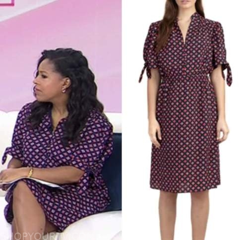 the today show, sheinelle jones, pink floral dress