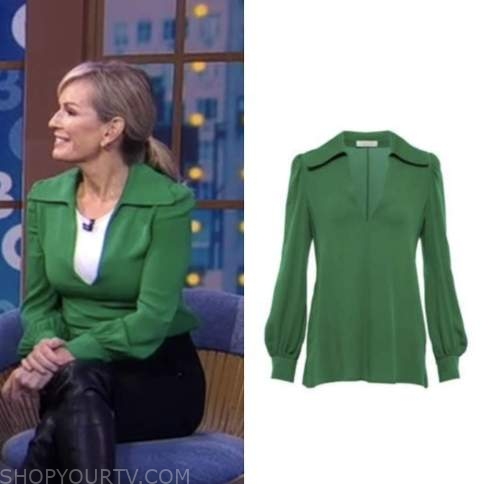 Good Morning America: October 2022 Dr. Jennifer Ashton's Green Blouse ...