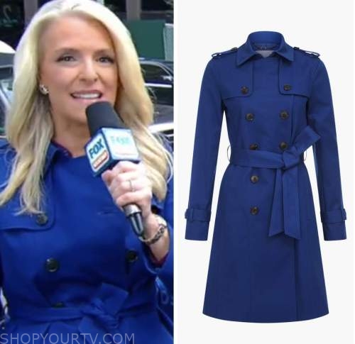 Fox and Friends: October 2022 Janice Dean's Blue Trench Coat | Shop Your TV