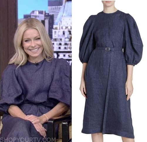 Live with Kelly and Ryan: October 2022 Kelly Ripa's Blue Puff Sleeve ...