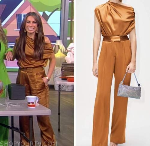 The View: October 2022 Alyssa Farah Griffin's Copper Gold Satin Top and ...