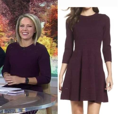 The Today show: October 2022 Dylan Dreyer's Purple Sweater Dress | Shop ...