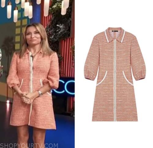 Access Hollywood: October 2022 Kit Hoover's Orange Tweed Dress | Shop ...