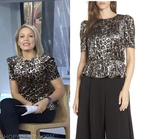 The Today Show: October 2022 Dylan Dreyer's Leopard Velvet Top | Shop ...