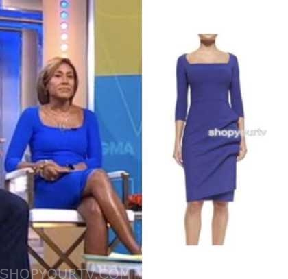 Good Morning America: October 2022 Robin Roberts's Blue Dress | Shop ...