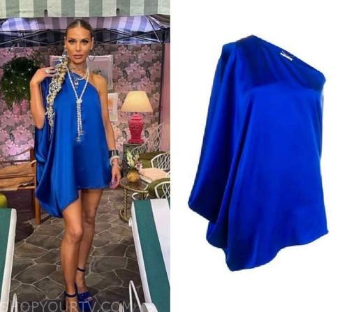 Real Housewives of Beverly Hills: Season 12 Episode 9 Dorit's Denim  Monogrammed Sleeveless Dress