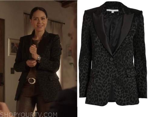 The Rookie: Season 5 Episode 6 Angela's Leopard Print Blazer | Shop Your TV