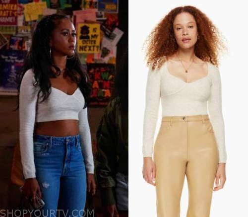 WornOnTV: Keisha's layered sweater on All American Homecoming, Netta  Walker