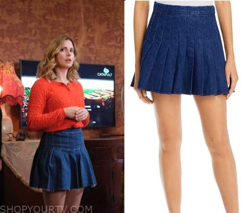 Ghosts (US): Season 2 Episode 3 Sam's Pleated Mini Skirt | Shop Your TV