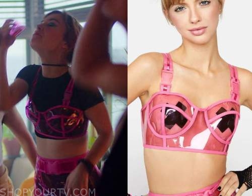 Heartbreak High: Season 1 Episode 4 Quinni's Pink PVC Bra Top