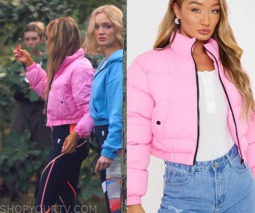 One of Us Is Lying: Season 2 Episode 4 Vanessa's Pink Puffer Jacket ...