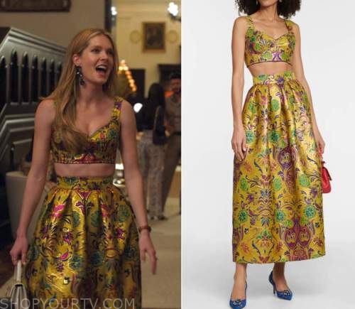 WornOnTV: Daphne's floral top on The White Lotus, Meghann Fahy