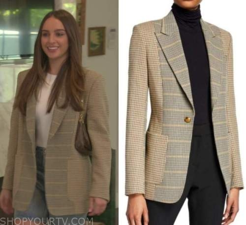 Buying Beverly Hills: Season 1 Episode 7 Alexia's Mixed Plaid Jacket ...