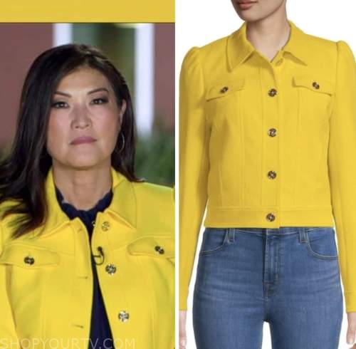 Good Morning America: November 2022 Juju Chang's Yellow Puff Sleeve ...