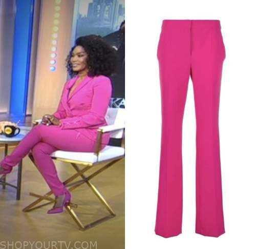 Good Morning America: November 2022 Angela Bassett's Pink Pants | Shop ...
