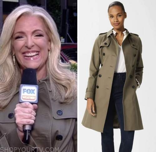 Fox and Friends: November 2022 Janice Dean's Olive Green Trench Coat ...