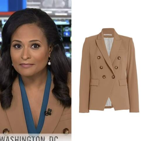 The Today Show: November 2022 Kristen Welker's Tan Double Breasted ...