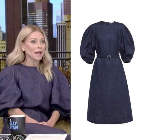 Live with Kelly and Ryan: November 2022 Kelly Ripa's Denim Puff Sleeve ...