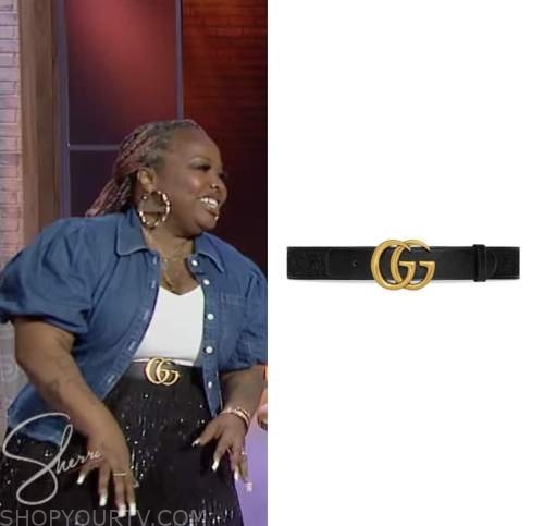 Sherri: November 2022 Jackie Fabulous's Black Logo Belt | Shop Your TV