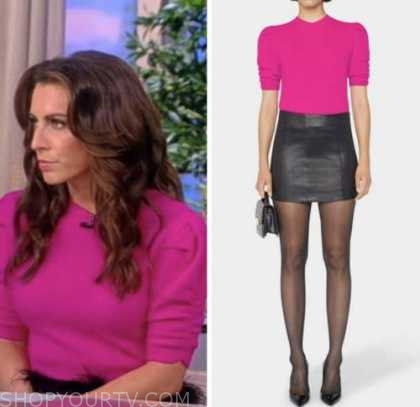 The View: November 2022 Alyssa Farah Griffin's Pink Short Sleeve ...