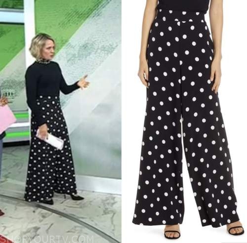 The Today Show: November 2022 Dylan Dreyer's Black and White Polka Dot ...