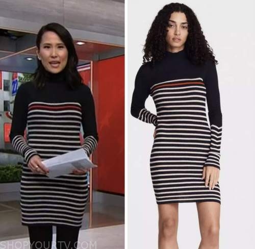 NBC News Daily: November 2022 Vicky Nguyen's Striped Turtleneck Knit ...