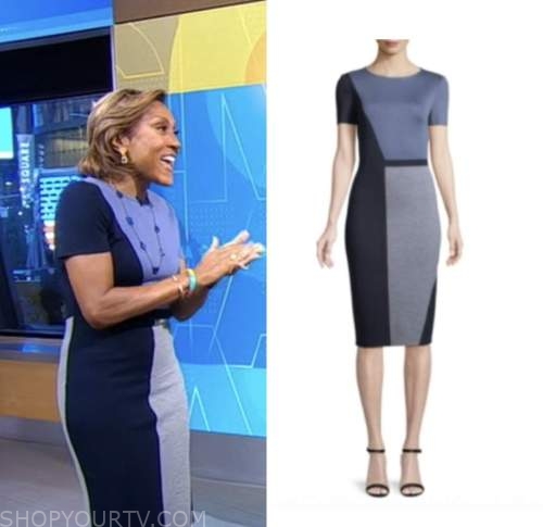 Good Morning America: November 2022 Robin Roberts's Blue Colorblock ...