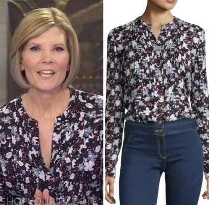 NBC News Daily: November 2022 Kate Snow's Floral Blouse | Shop Your TV