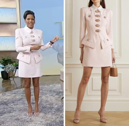 Tamron Hall Show: November 2022 Tamron Hall's Blush Pink Embellished ...