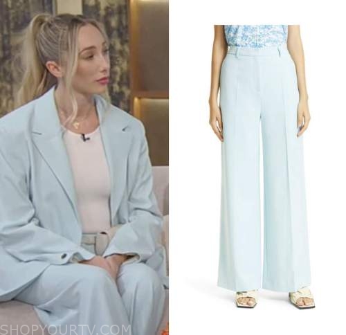 Tamron Hall Show: November 2022 Aurora Culpo's Aqua Blue Pants