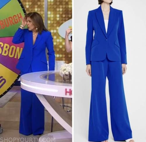 The Today Show: November 2022 Hoda Kotb's Blue Blazer and Pant Suit ...