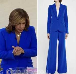 The Today Show: November 2022 Hoda Kotb's Blue Blazer and Pant Suit ...