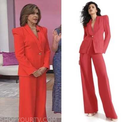 The Today Show: November 2022 Hoda Kotb's Red Blazer and Pant Suit ...