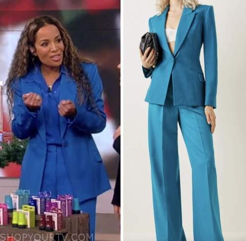 The View: November 2022 Sunny Hostin's Blue Blazer and Pant Suit | Shop ...