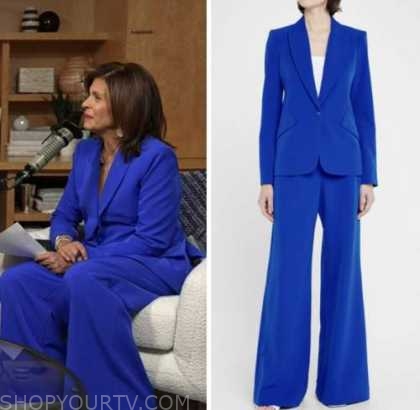 The Today Show: November 2022 Hoda Kotb's Blue Blazer and Pant Suit ...