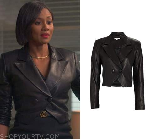 Reasonable Doubt: Season 1 Episode 8 Jax's Leather Cropped Blazer ...