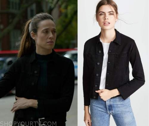 Chicago PD: Season 10 Episode 6 Kim's Black Denim Jacket | Shop Your TV